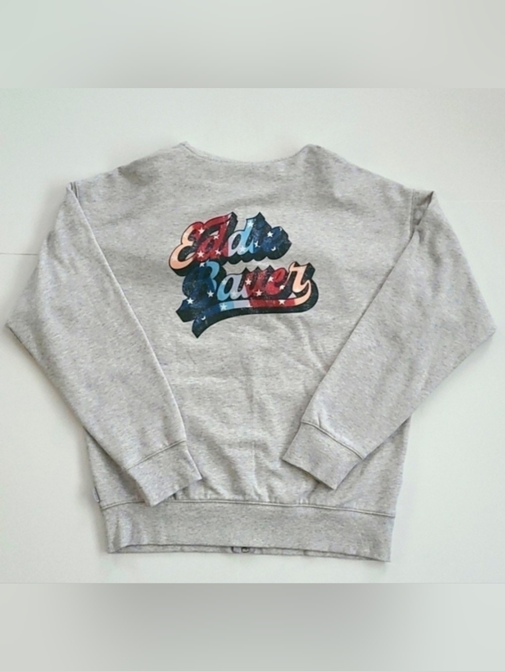 Women's Eddie Bauer Red White Blue Hoodie Zip Up